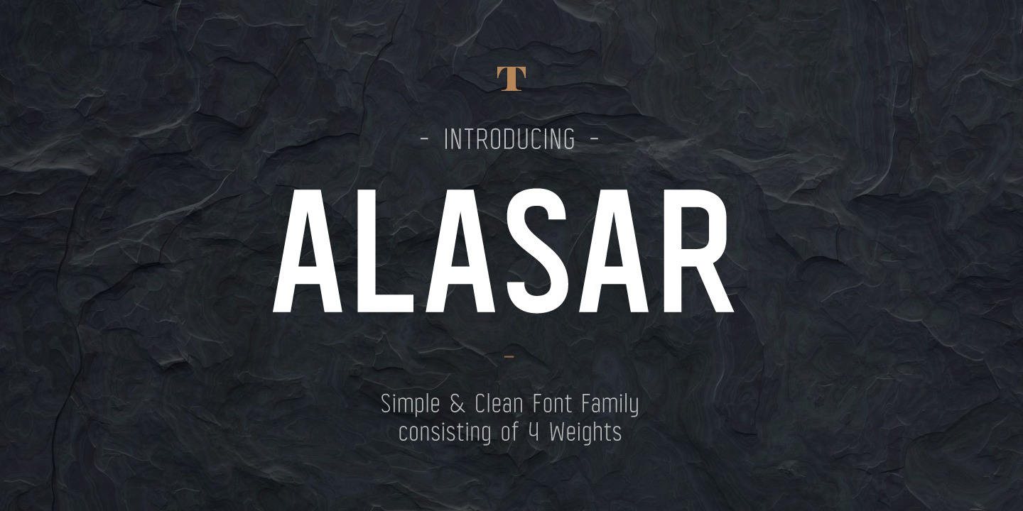 Пример шрифта Alasar #1